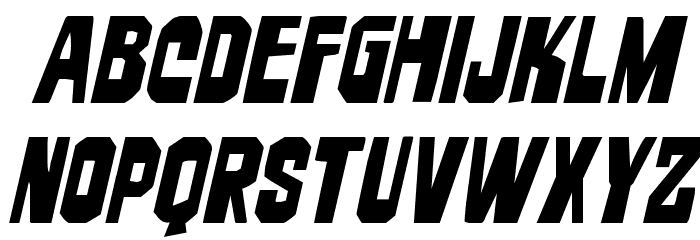 Danse Macabre Spaced Italic Font LOWERCASE