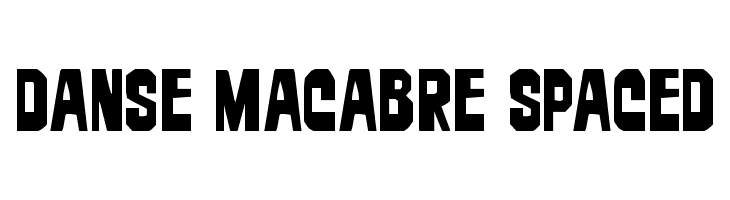 Danse Macabre Spaced  font caratteri gratis