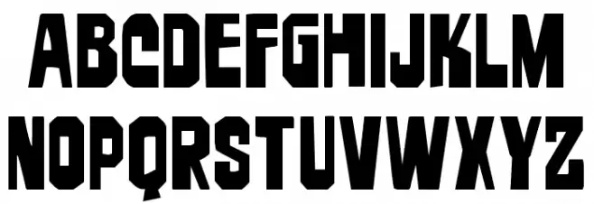 Danse Macabre Spaced Font LOWERCASE