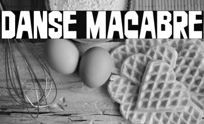 Danse Macabre Font examples