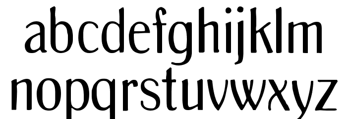 Dante Font LOWERCASE