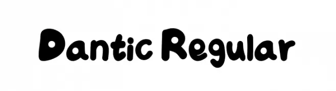 Dantic Regular  नि: शुल्क फ़ॉन्ट्स डाउनलोड