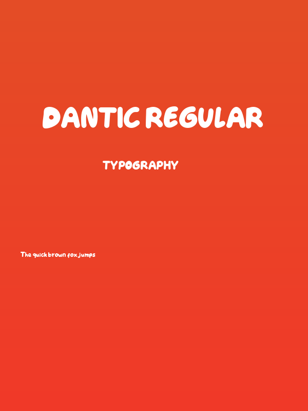 Dantic Regular Poster