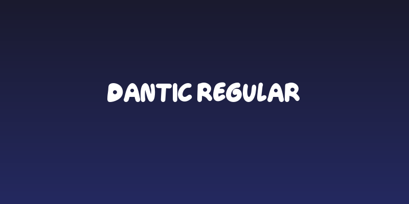 Dantic Regular Social Header