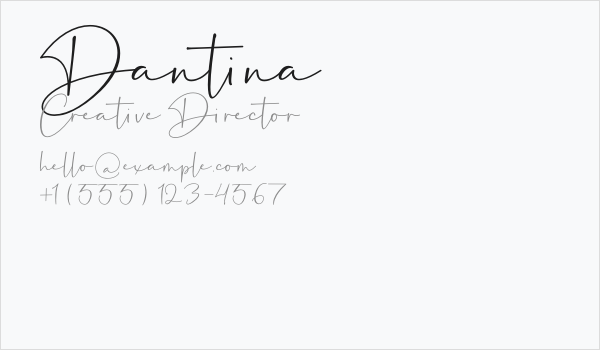 Dantina Business Card
