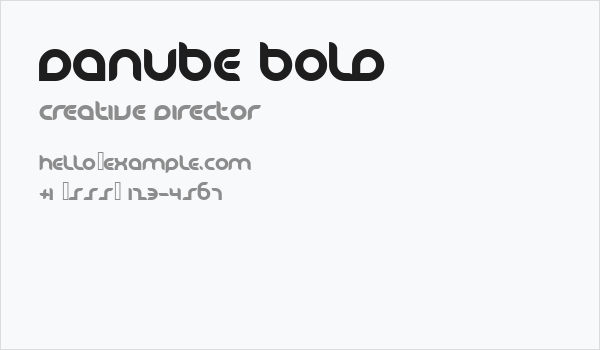 Danube Bold Business Card