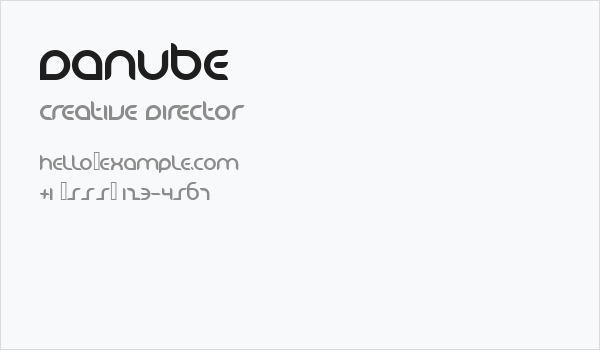 Danube Business Card