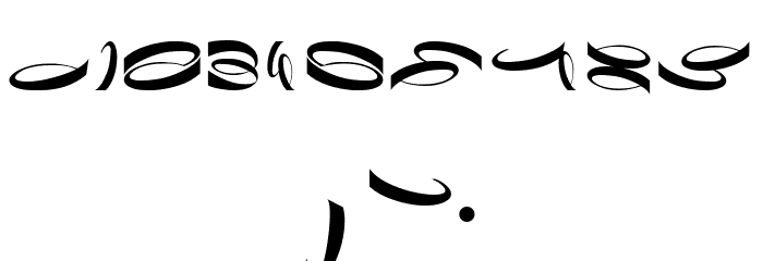 Danzante typeface Regular Font OTHER CHARS