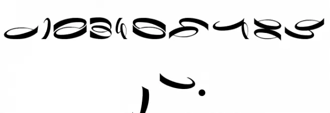 Danzante typeface Regular Font OTHER CHARS