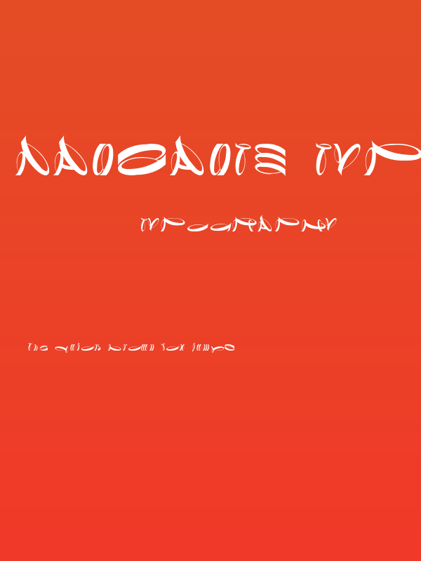 Danzante typeface Regular Poster