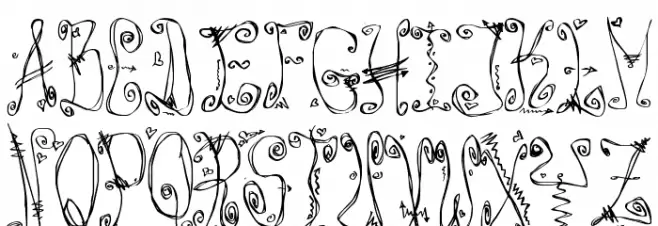 Danzin Regular 字体 大写