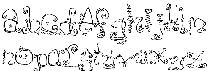 Danzin Regular Font LOWERCASE