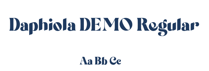 Daphiola DEMO Regular Font Preview
