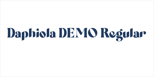 Daphiola DEMO Regular Logo