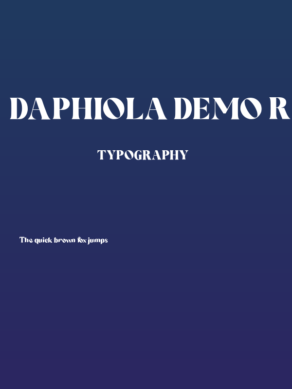 Daphiola DEMO Regular Poster