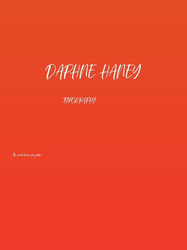 Daphne Haney Poster
