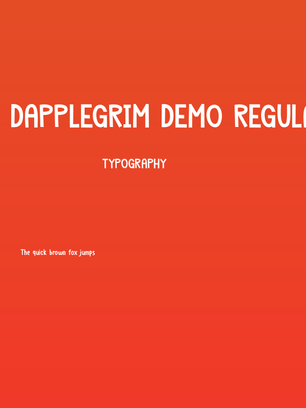Dapplegrim DEMO Regular Poster