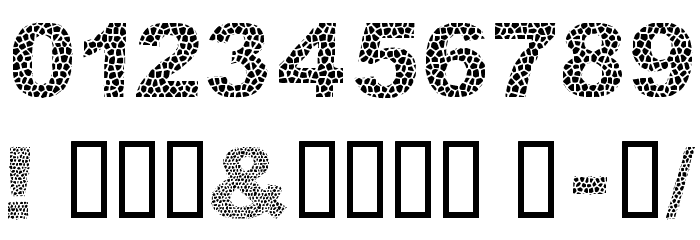 Dar Skin Font OTHER CHARS