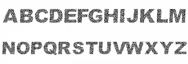 Dar Skin Schriftart Groß