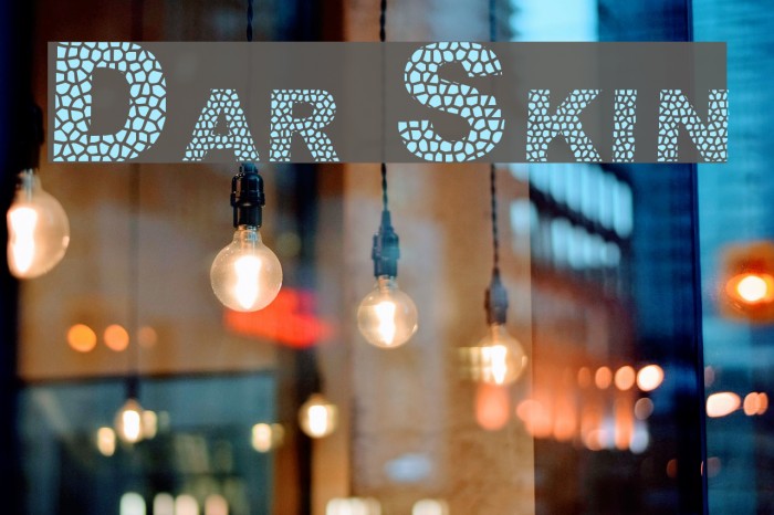 Dar Skin Font examples