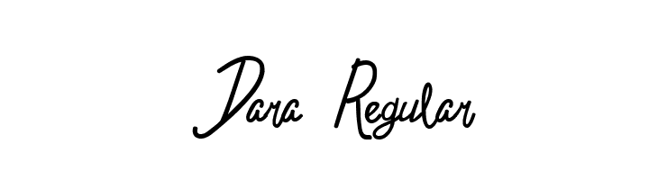 Dara Regular  Скачать бесплатные шрифты