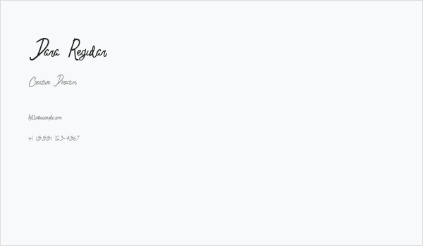 Dara Regular Business Card