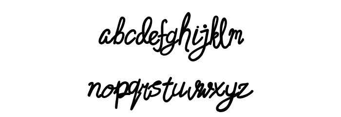Dara Regular Font LOWERCASE