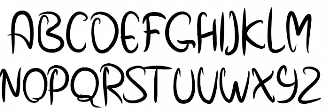Dara Font Litere mari