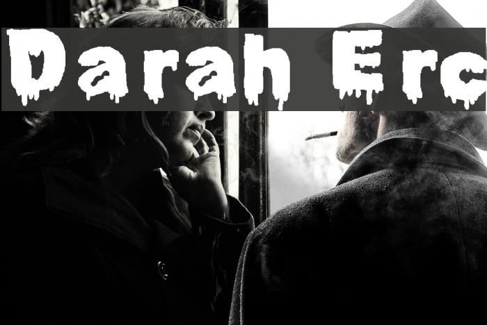 Darah Erc Font examples