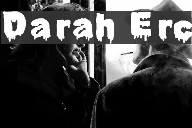 Darah Erc Font examples