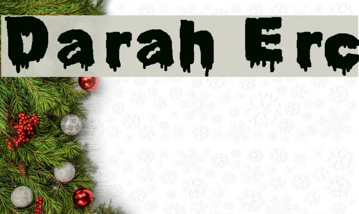 Darah Erc Font examples