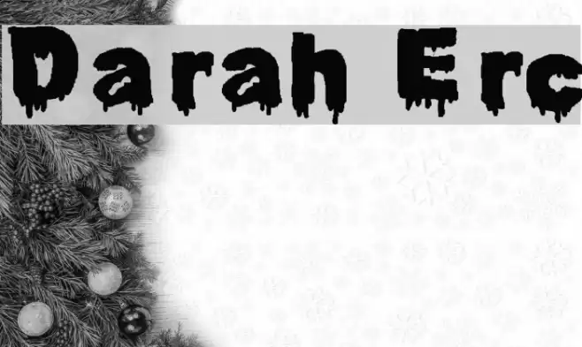 Darah Erc Font examples