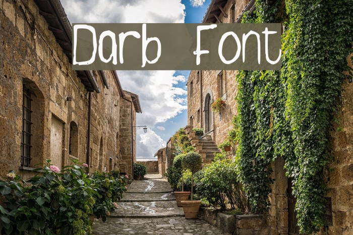 Darb Font examples