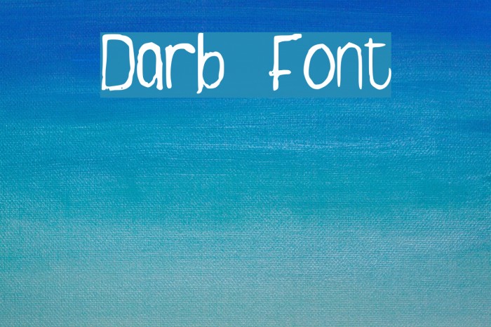 Darb Font examples