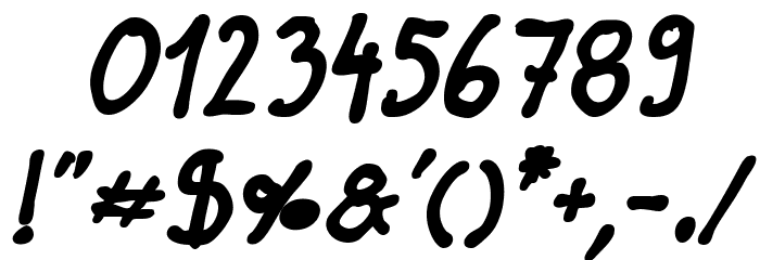 Darbog Bold Italic Font OTHER CHARS