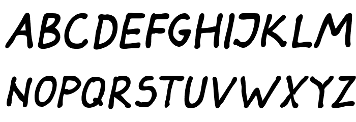 Darbog Bold Italic Font LOWERCASE