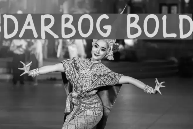 Darbog Bold Font examples
