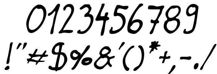 Darbog Italic Font OTHER CHARS