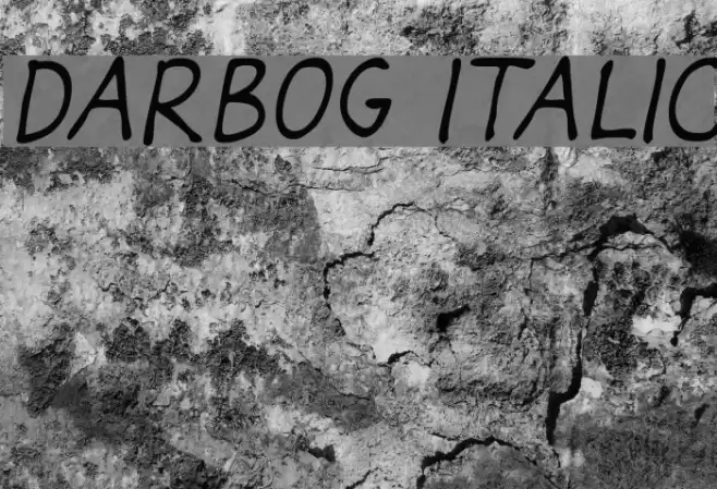 Darbog Italic examples