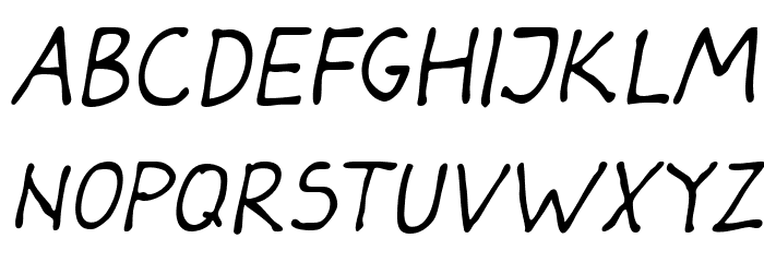 Darbog Italic Font LOWERCASE