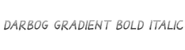 Darbog gradient Bold Italic  font caratteri gratis