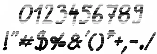 Darbog gradient Bold Italic Font OTHER CHARS