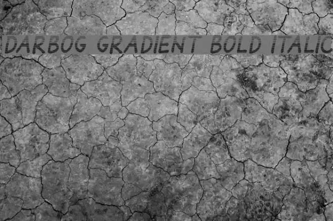 Darbog gradient Bold Italic Font examples