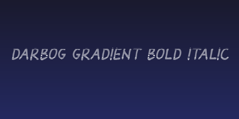 Darbog gradient Bold Italic Social Header