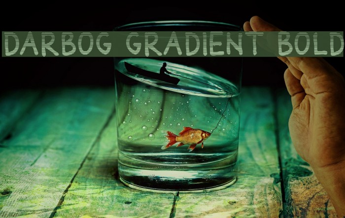 Darbog gradient Bold Font examples