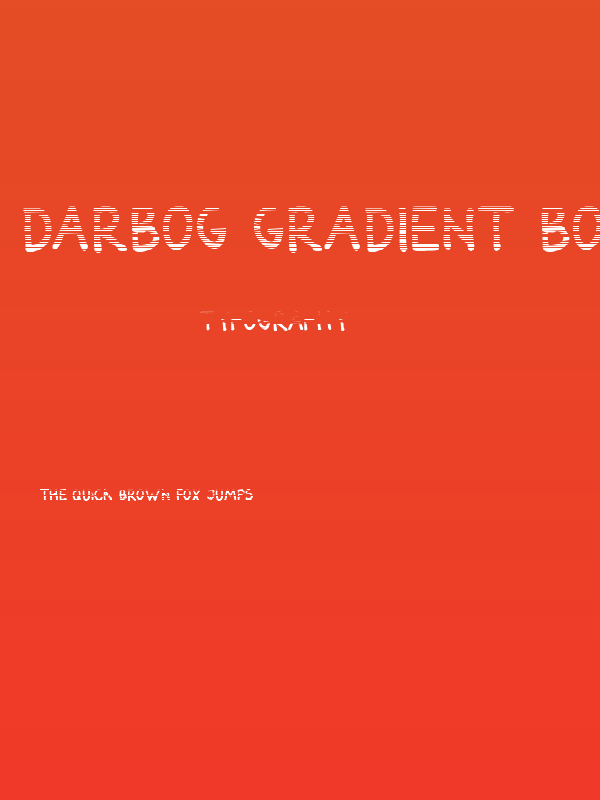 Darbog gradient Bold Poster