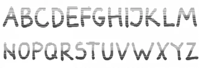 Darbog gradient Bold フォント 小文字