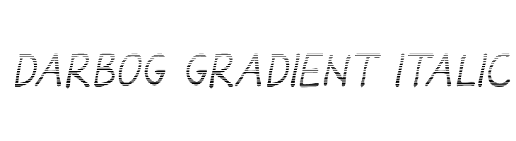 Darbog gradient Italic  font caratteri gratis