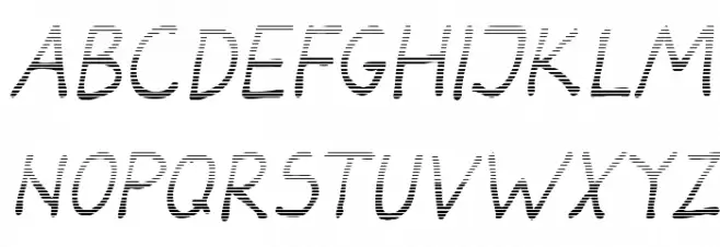 Darbog gradient Italic Polices MAJUSCULES