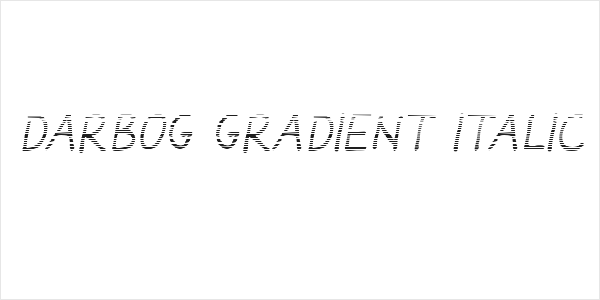 Darbog gradient Italic Logo